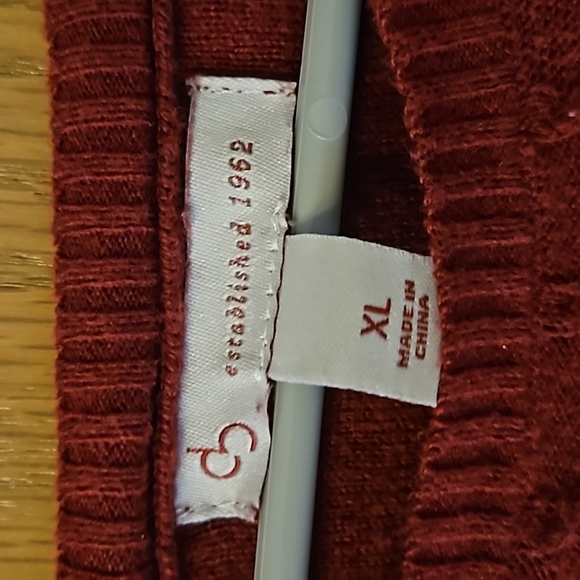 Burgundy Sweater with under lay - Picture 3 of 6